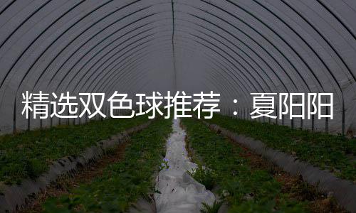 精选荐家同夏阳衔三球推中2万大专等2阳领双色